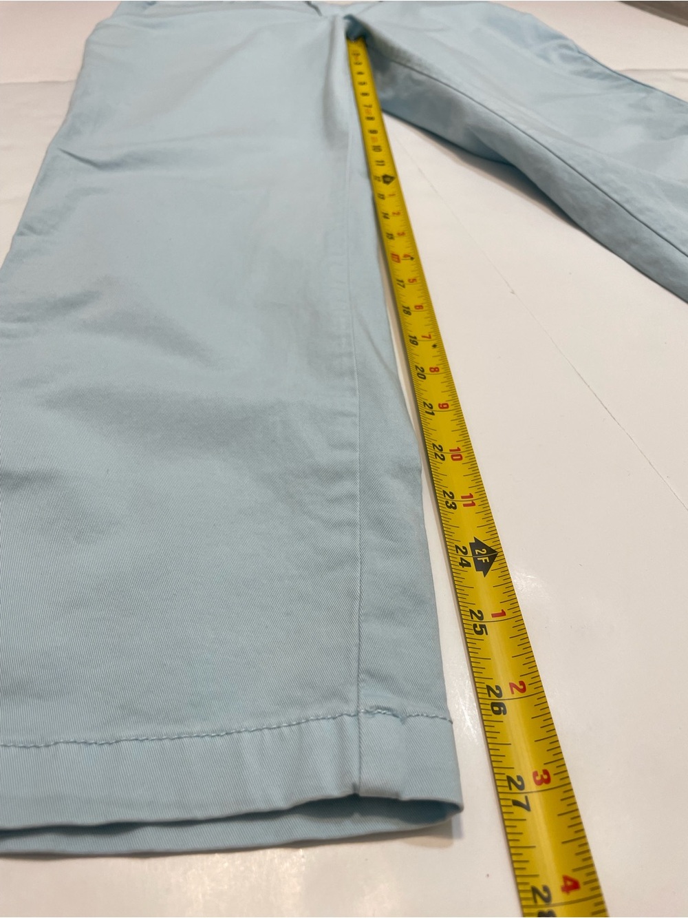 GAP Light Blue Girlfriend Chino Pants - Size 14 - Picture 4 of 13